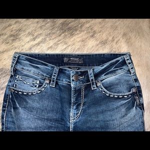 Silver Suki Flap Capri W30